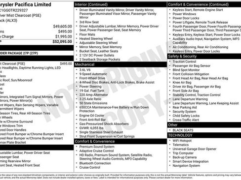 Used 2026 Chrysler Pacifica Limited FWD image 46