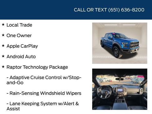 Used 2019 Ford F150 Raptor w/ Equipment Group 802A Luxury image 5