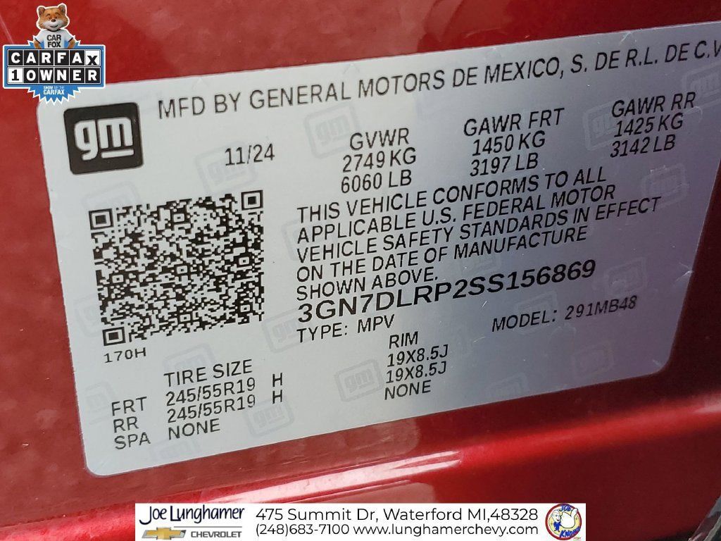 Used 2025 Chevrolet Equinox EV LT w/ Convenience Package FWD image 34