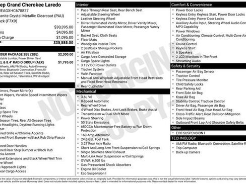 Used 2017 Jeep Grand Cherokee Laredo w/ Quick Order Package 2BE image 22