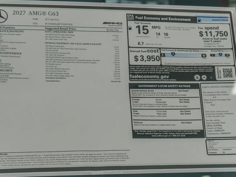 New 2027 Mercedes-Benz G 63 AMG 4MATIC image 35