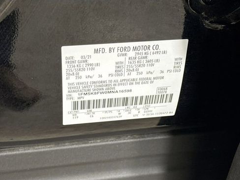 Certified 2021 Ford Explorer Limited w/ Hybrid Equipment Group 310A image 35