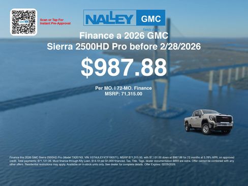 New 2026 GMC Sierra 2500 Pro w/ 1SA Pro Safety Plus Package image 7