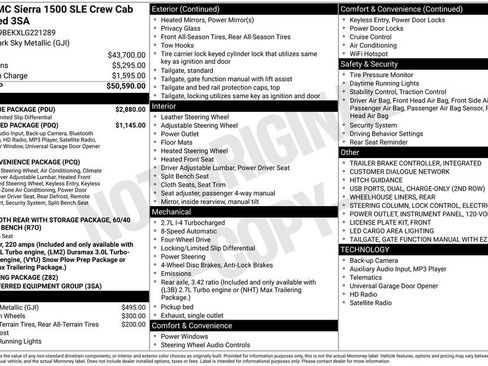 Used 2020 GMC Sierra 1500 SLE w/ SLE Value Package AWD/4WD image 2