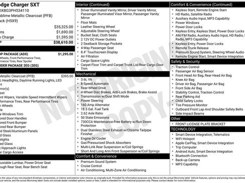 Used 2023 Dodge Charger SXT w/ Blacktop Package RWD image 28