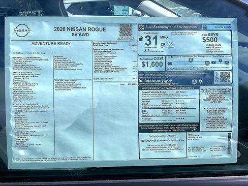 New 2026 Nissan Rogue SV w/ SV Premium Package AWD/4WD image 14