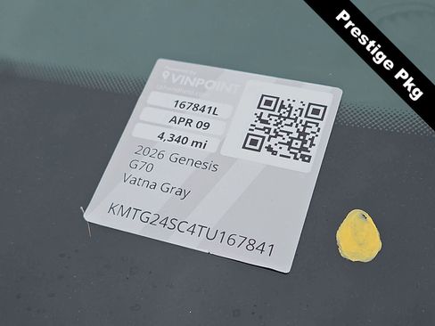 Certified 2026 Genesis G70 2.5T Prestige RWD image 34