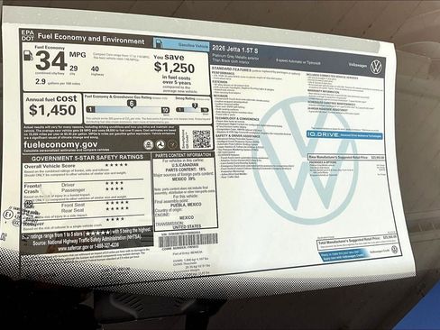 New 2026 Volkswagen Jetta S image 32