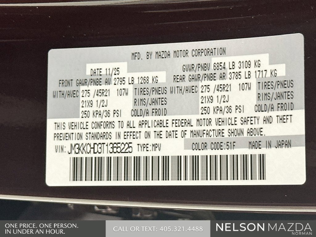 Certified 2026 MAZDA CX-90 3.3 Turbo w/ Premium Sport Pkg AWD/4WD image 36