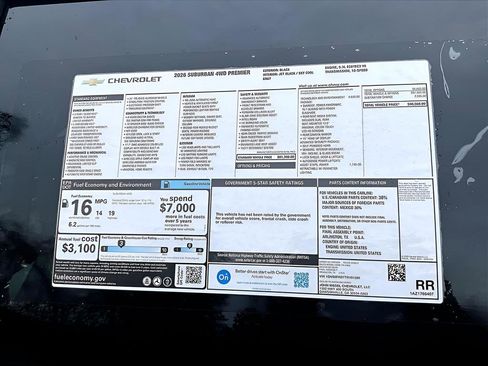 New 2026 Chevrolet Suburban Premier AWD/4WD image 11