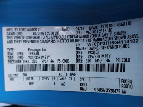 Used 2016 Ford Focus RS AWD/4WD image 6