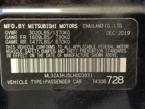 Used 2020 Mitsubishi Mirage ES FWD image 33