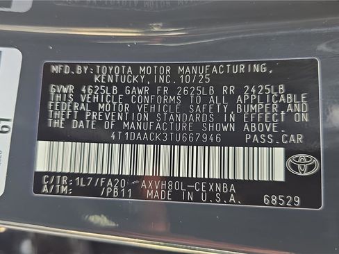 Used 2026 Toyota Camry LE FWD image 28
