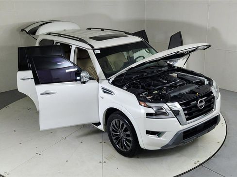 Used 2021 Nissan Armada Platinum w/ Captain's Chairs Package image 46