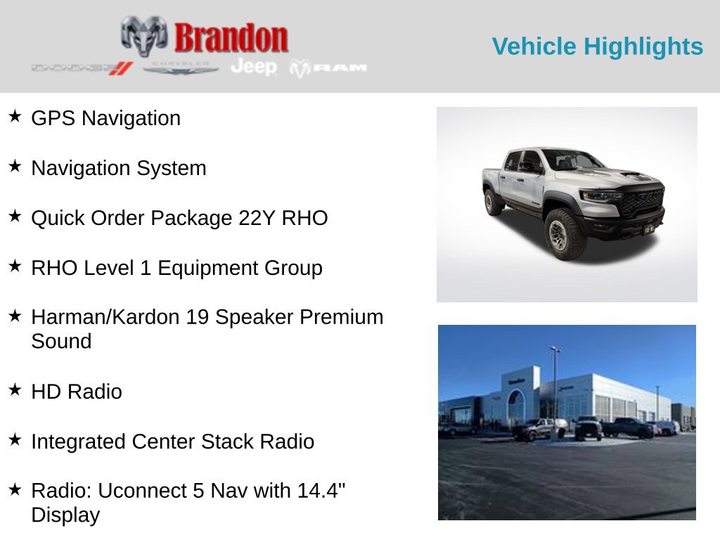 Used 2026 RAM 1500 RHO w/ RHO Level 1 Equipment Group AWD/4WD image 2