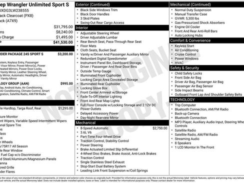 Used 2020 Jeep Wrangler Unlimited Sport S AWD/4WD image 28