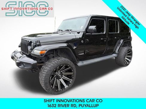 Used 2021 Jeep Wrangler Unlimited Sahara image 1