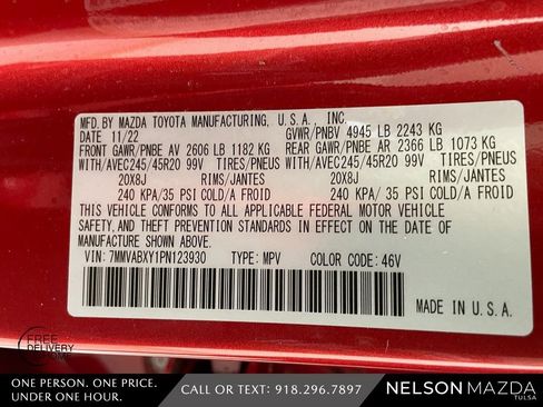 Used 2023 MAZDA CX-50 AWD 2.5 Turbo w/ Cargo Package image 56