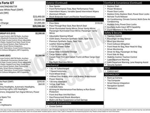 Used 2022 Kia Forte GT w/ GT2 Package FWD image 2