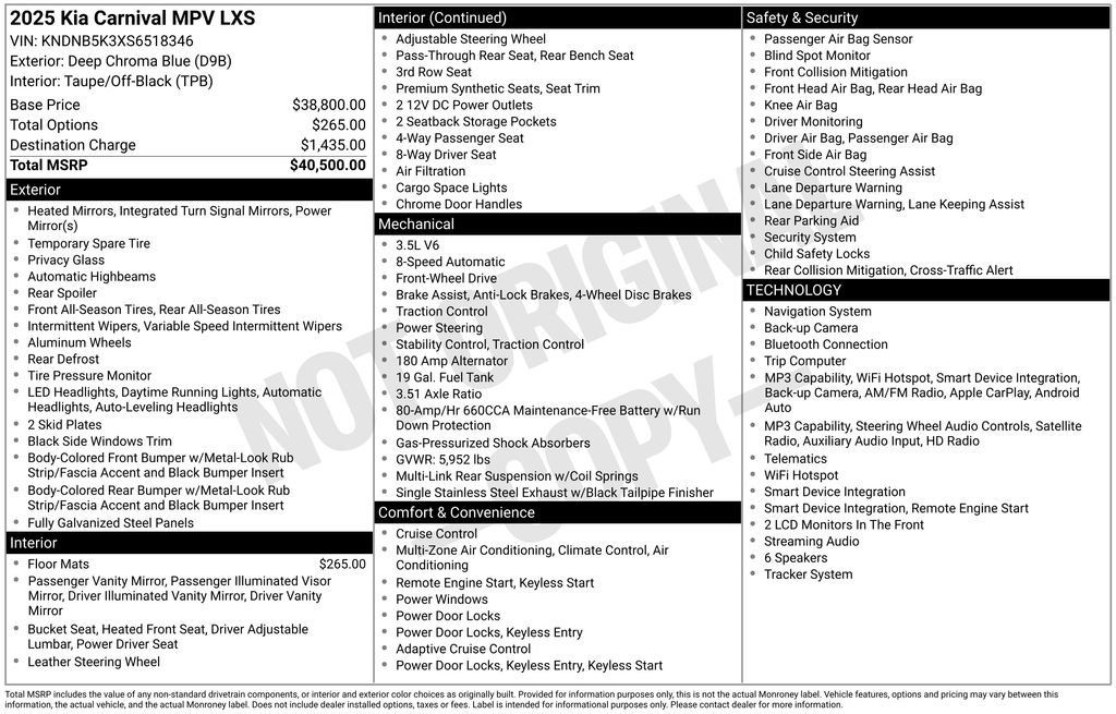 Used 2025 Kia Carnival FWD image 9