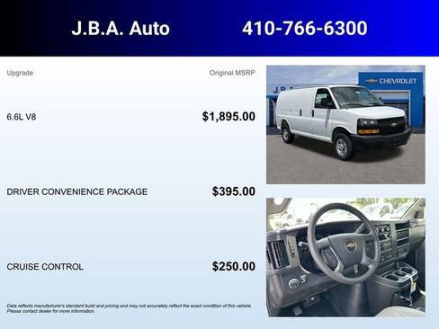 New 2025 Chevrolet Express 3500 Work Van w/ Driver Convenience Package image 5