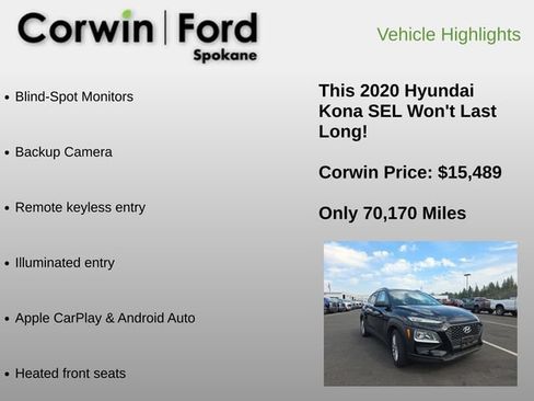 Used 2020 Hyundai Kona SEL AWD/4WD image 6