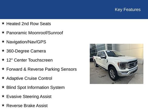 Certified 2023 Ford F150 Lariat w/ Equipment Group 502A High image 35