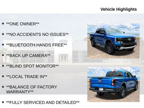 Used 2024 Ford Ranger XLT w/ Equipment Group 301A High AWD/4WD image 6