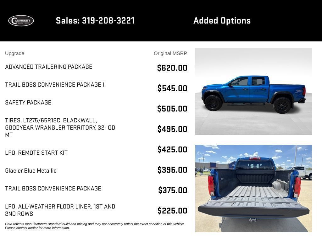 Certified 2024 Chevrolet Colorado Trail Boss w/ Advanced Trailering Package AWD/4WD image 2