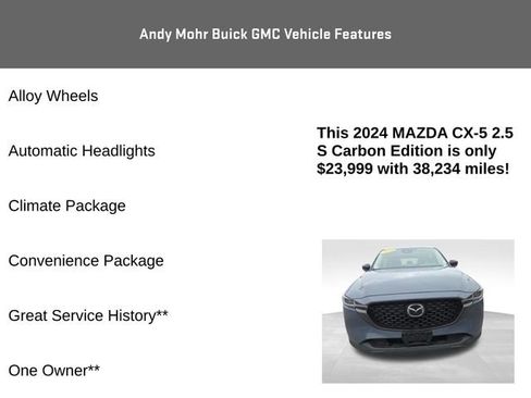 Used 2024 MAZDA CX-5 Carbon Edition image 8