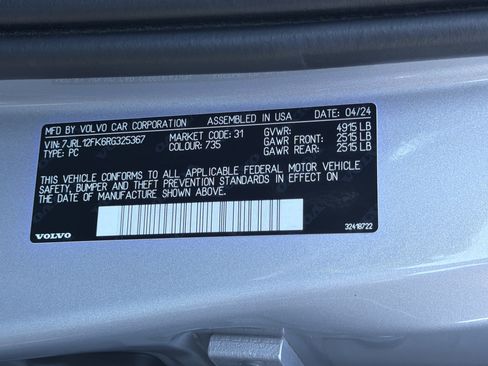 Certified 2024 Volvo S60 B5 Core FWD image 37
