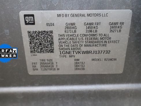 Certified 2024 Chevrolet Traverse LT AWD/4WD image 36