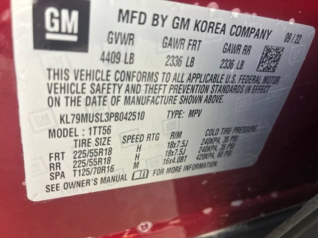 Certified 2023 Chevrolet TrailBlazer RS w/ Sun and Liftgate Package AWD/4WD image 14