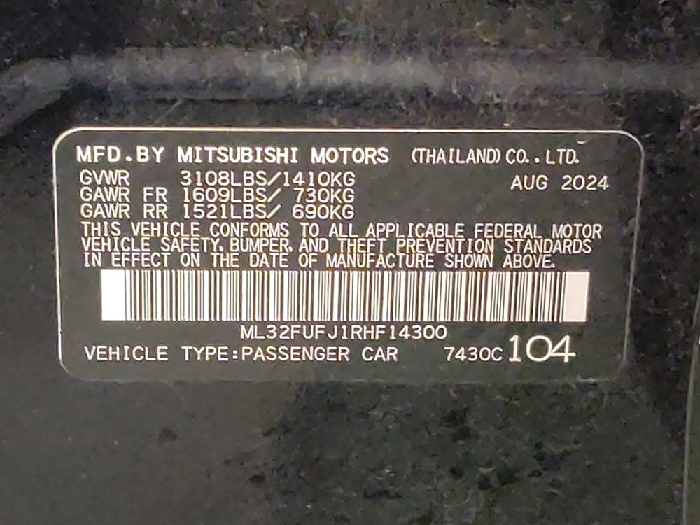 Used 2024 Mitsubishi Mirage G4 ES FWD image 33