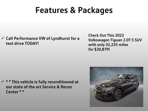 Used 2022 Volkswagen Tiguan S AWD/4WD image 4