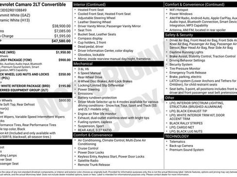 Used 2024 Chevrolet Camaro LT w/ RS Package image 4