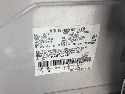 Used 2015 Ford Edge SE AWD/4WD image 9