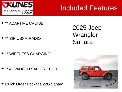 Used 2025 Jeep Wrangler Unlimited Sahara AWD/4WD image 3