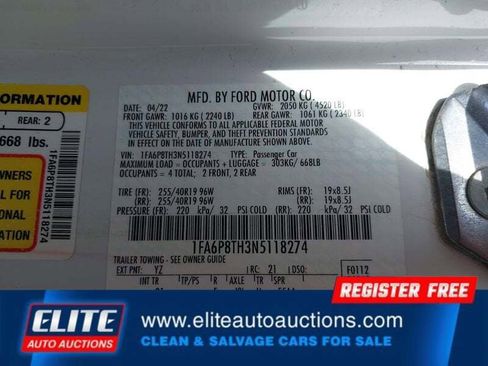 Used 2022 Ford Mustang Coupe w/ Equipment Group 101A RWD image 17