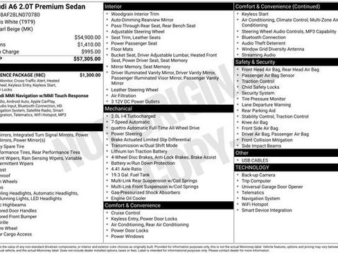 Used 2020 Audi A6 2.0T Premium w/ Convenience Package image 11