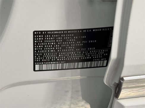 Used 2021 Volkswagen Tiguan SEL Premium R-Line w/ 3rd Row Seat Package image 12