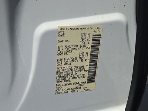 Used 2022 Nissan Frontier S AWD/4WD image 29