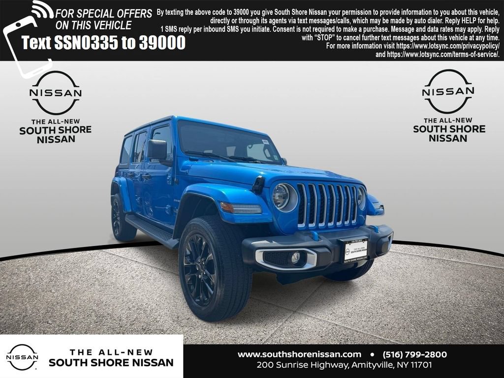 Used 2023 Jeep Wrangler Unlimited Sahara w/ Cold Weather Group AWD/4WD image 1
