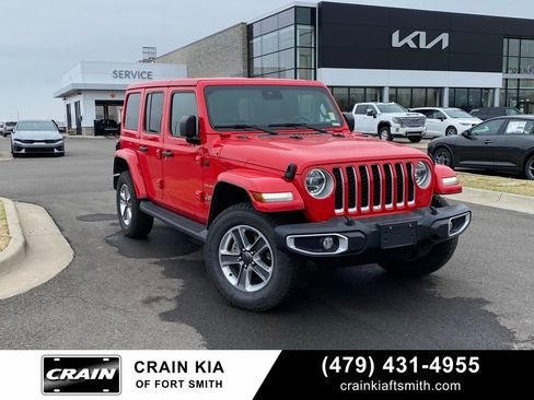 Used 2021 Jeep Wrangler Unlimited Sahara w/ Cold Weather Group AWD/4WD image 1