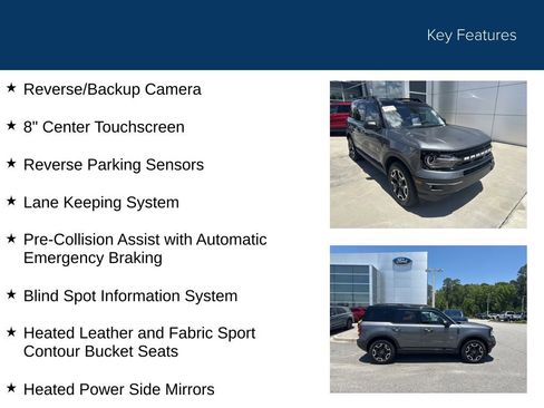 Certified 2024 Ford Bronco Sport Outer Banks AWD/4WD image 29