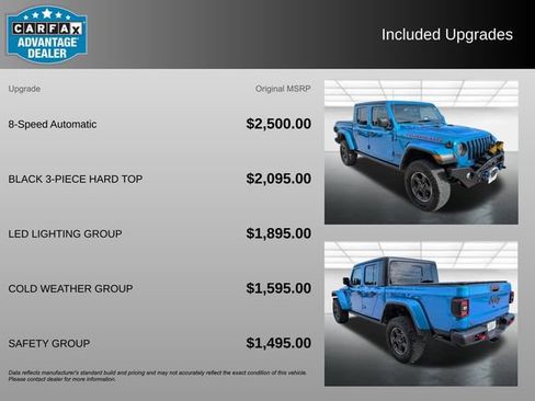 Used 2023 Jeep Gladiator Rubicon w/ LED Lighting Group AWD/4WD image 3