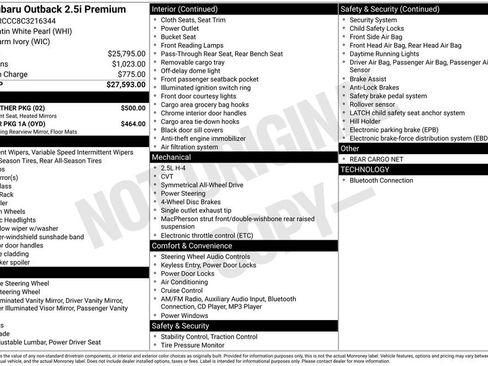 Used 2012 Subaru Outback 2.5i Premium w/ All-Weather Pkg image 11