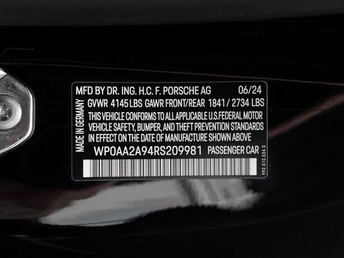 Certified 2024 Porsche 911 Carrera T RWD image 47