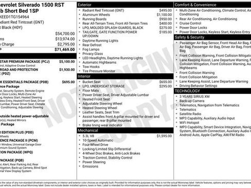 New 2026 Chevrolet Silverado 1500 RST w/ RST All Star Premium Package AWD/4WD image 4