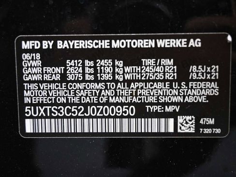 Used 2018 BMW X3 M40i w/ Premium Package AWD/4WD image 11